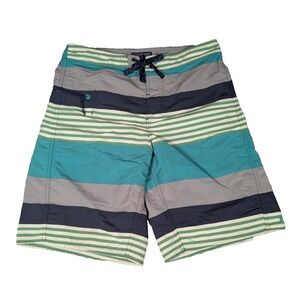 Patagonia | Green/Blue | Mens | Striped Board Shorts | Size 31‎